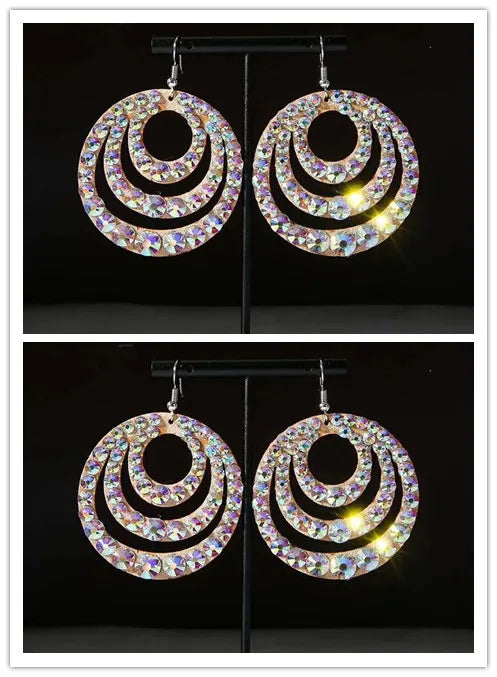 Wholesale Womens Jewelry Stunning Crystal Rhinestone Earrings Sparkling