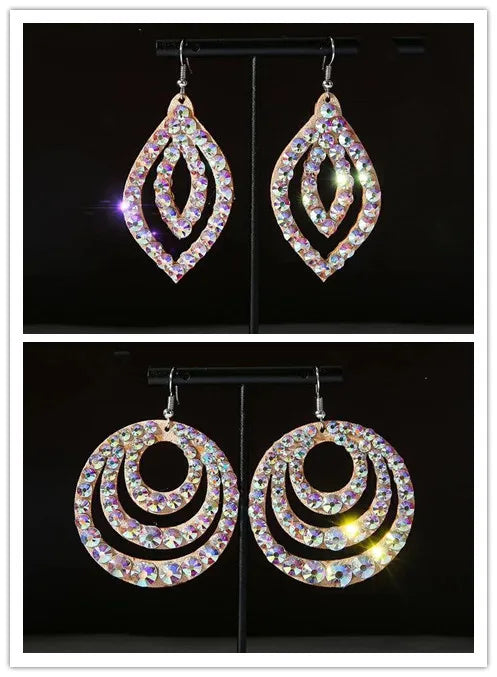 Wholesale Womens Jewelry Stunning Crystal Rhinestone Earrings Sparkling