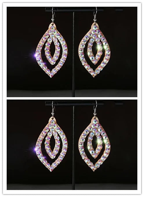 Wholesale Womens Jewelry Stunning Crystal Rhinestone Earrings Sparkling