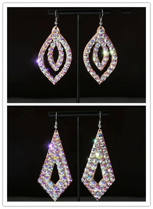 Wholesale Womens Jewelry Stunning Crystal Rhinestone Earrings Sparkling