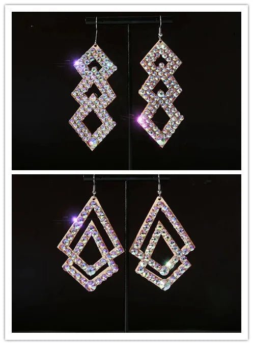 Wholesale Womens Jewelry Stunning Crystal Rhinestone Earrings Sparkling