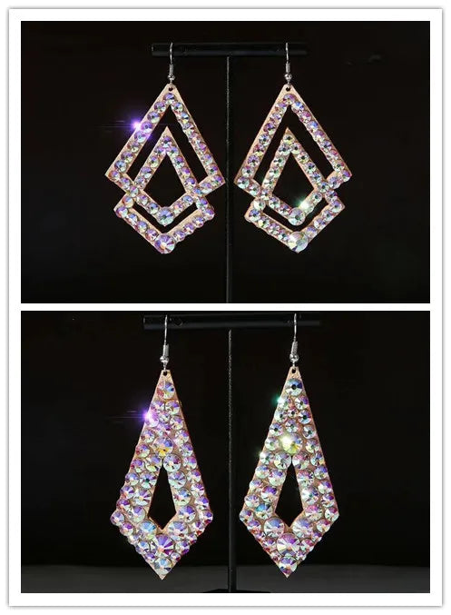 Wholesale Womens Jewelry Stunning Crystal Rhinestone Earrings Sparkling