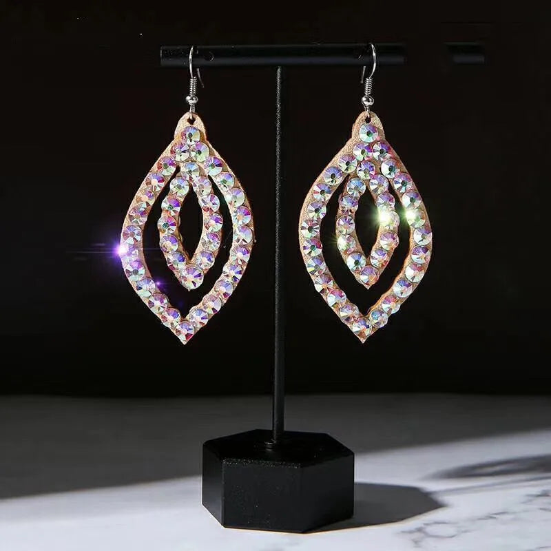 Wholesale Womens Jewelry Stunning Crystal Rhinestone Earrings Sparkling