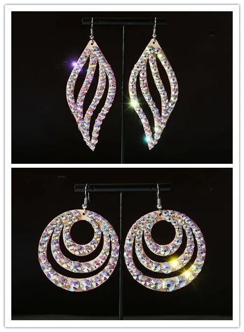 Wholesale Womens Jewelry Stunning Crystal Rhinestone Earrings Sparkling