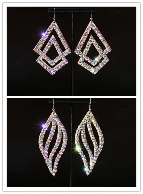 Wholesale Womens Jewelry Stunning Crystal Rhinestone Earrings Sparkling
