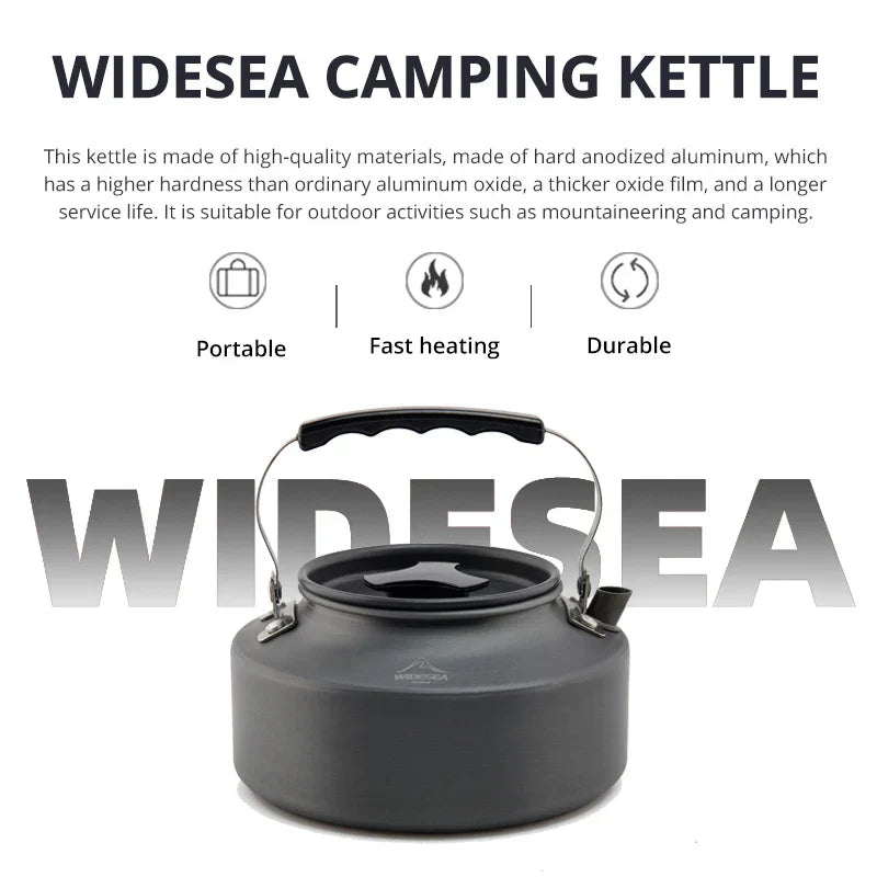 Widesea Camping Cookware Set Outdoor Pot Tableware Kit