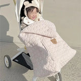 Windproof Baby Stroller Blanket Thick Fleece Sling Cover