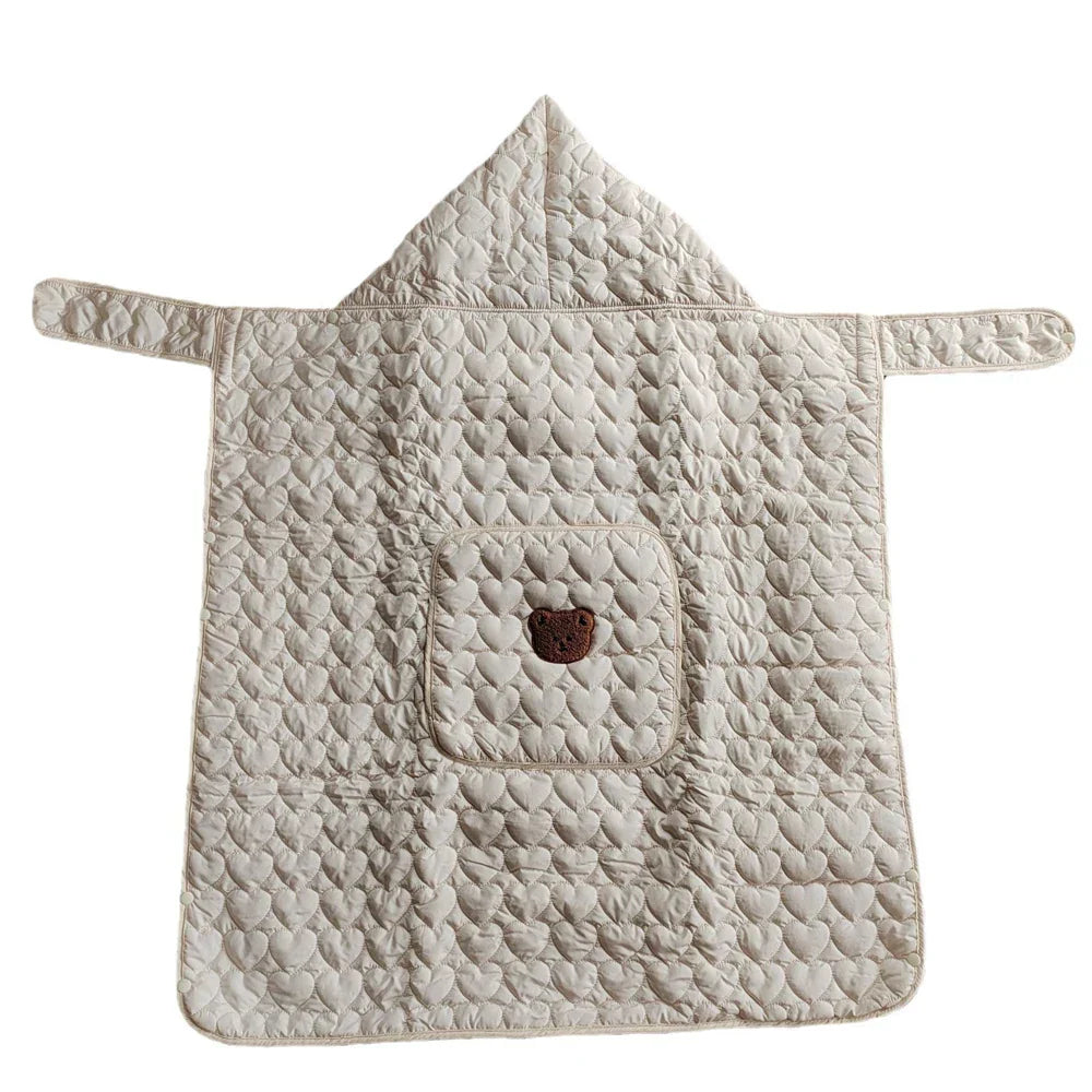 Windproof Baby Stroller Blanket Thick Fleece Sling Cover