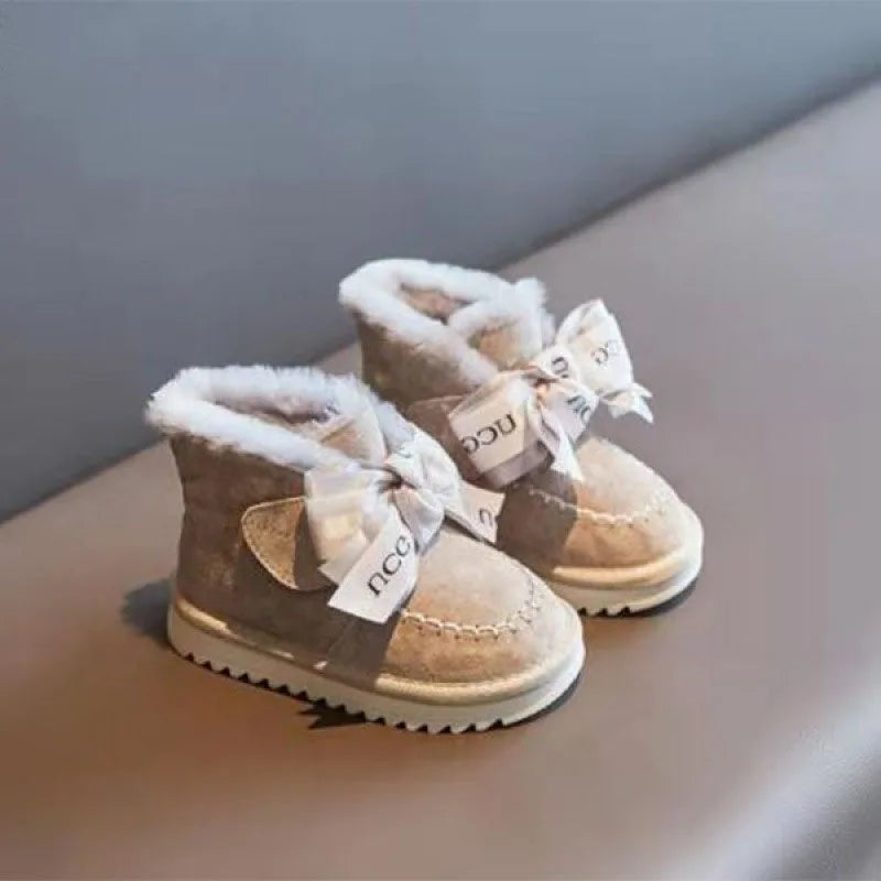 Winter 2022 Girls Snow Boots Plus Velvet Warm