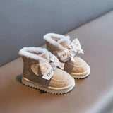 Winter 2022 Girls Snow Boots Plus Velvet Warm