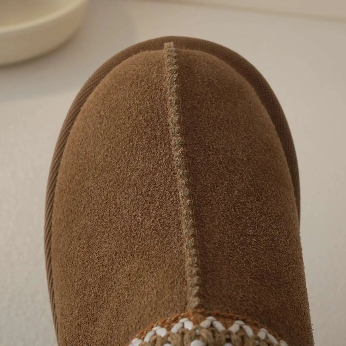 Winter Children Cowhide Suede Snow Boots Baby Soft