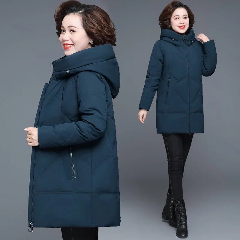 Winter Coat 2022 Middle-aged Mother New Cotton Padded