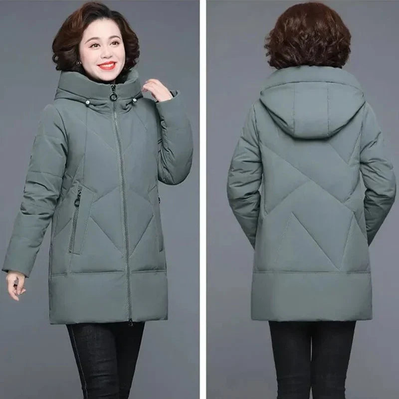 Winter Coat 2022 Middle-aged Mother New Cotton Padded