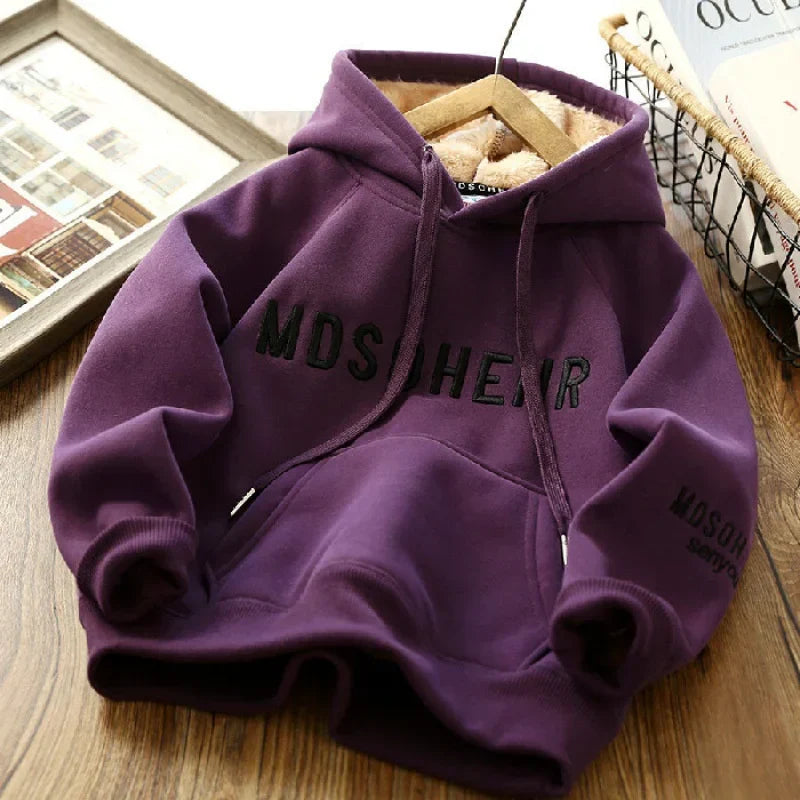 Winter Kids Thick Sweatshirt Clothes Autumn Boys Girls