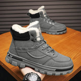 Winter Men Cotton Shoes Thick Sole Fashion Motorcycle