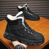 Winter Men Cotton Shoes Thick Sole Fashion Motorcycle