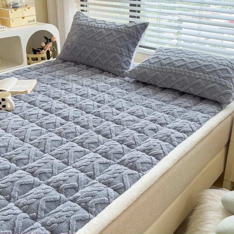 Winter Plush Warm Mattress Toppers Home Textile Thin