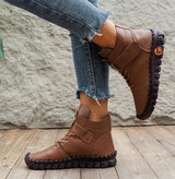 Winter Shoes Women Boots Leather Comfortable Soft Bottom