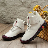 Winter Shoes Women Boots Leather Comfortable Soft Bottom