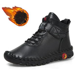 Winter Shoes Women Boots Leather Comfortable Soft Bottom