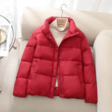 Winter Short Parka Jacket Women Thick Cotton Padded