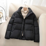 Winter Short Parka Jacket Women Thick Cotton Padded