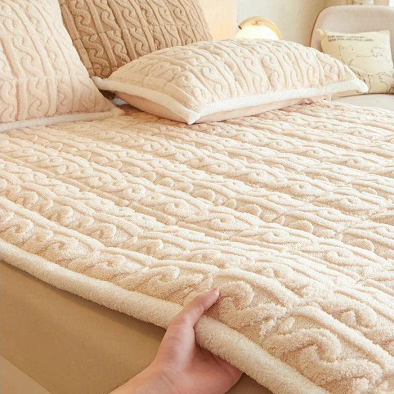 Winter Soft Mattress Toppers Student Dormitory Plush Bed