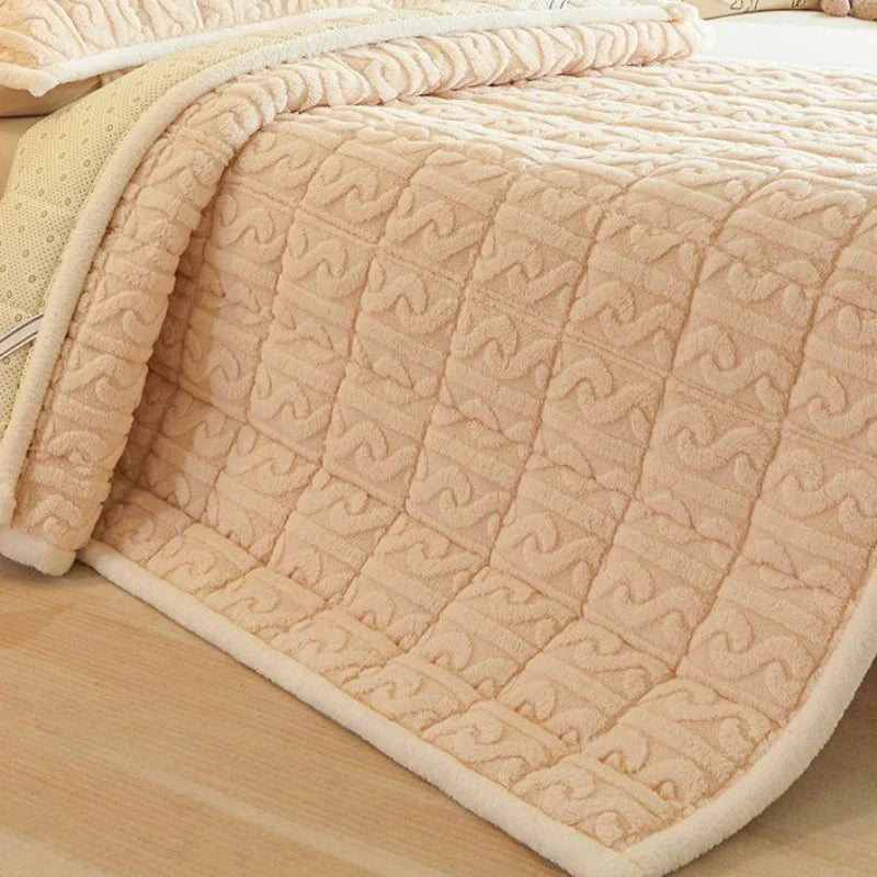 Winter Soft Mattress Toppers Student Dormitory Plush Bed