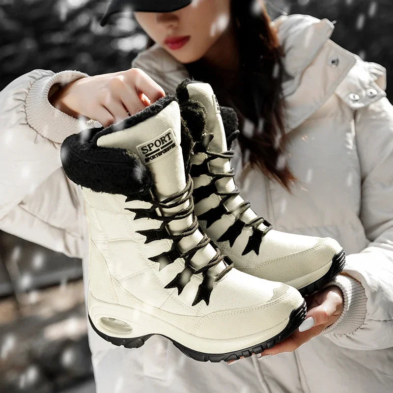 Winter Women Boots Platform Shoes Keep Warm Thigh