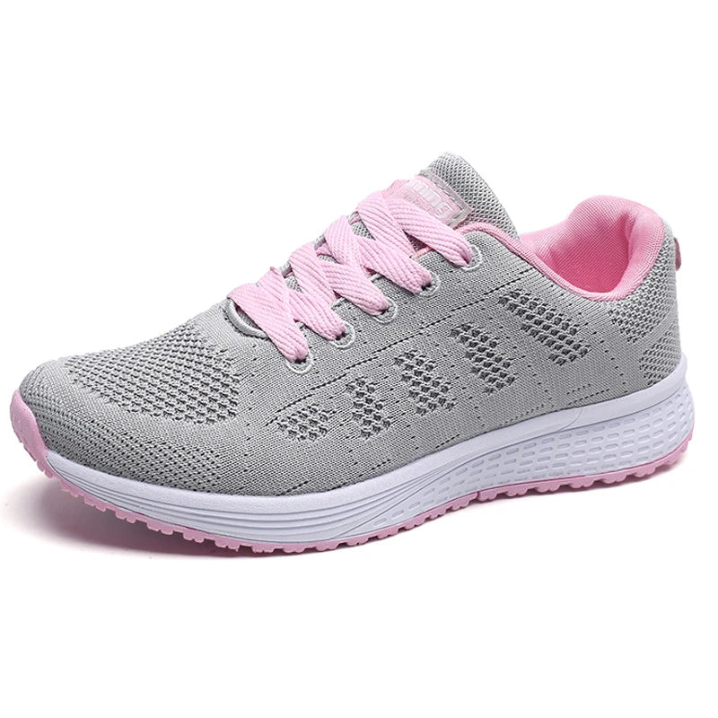 Woman Tennis Shoes Fashion Tenis Feminino Lace-Up White