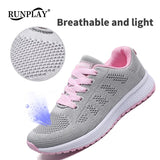 Woman Tennis Shoes Fashion Tenis Feminino Lace-Up White