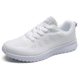 Woman Tennis Shoes Fashion Tenis Feminino Lace-Up White