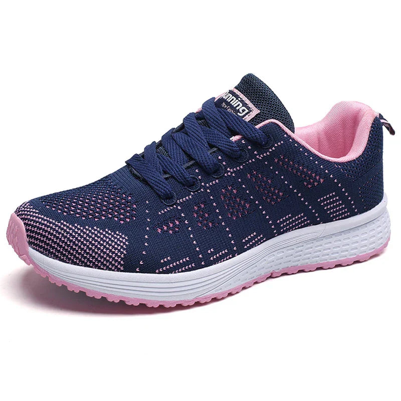 Woman Tennis Shoes Fashion Tenis Feminino Lace-Up White