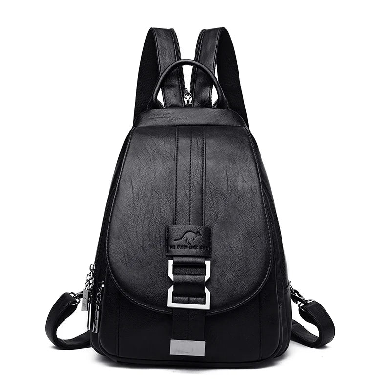 Women Anti theft Backpack High Quality Leather School