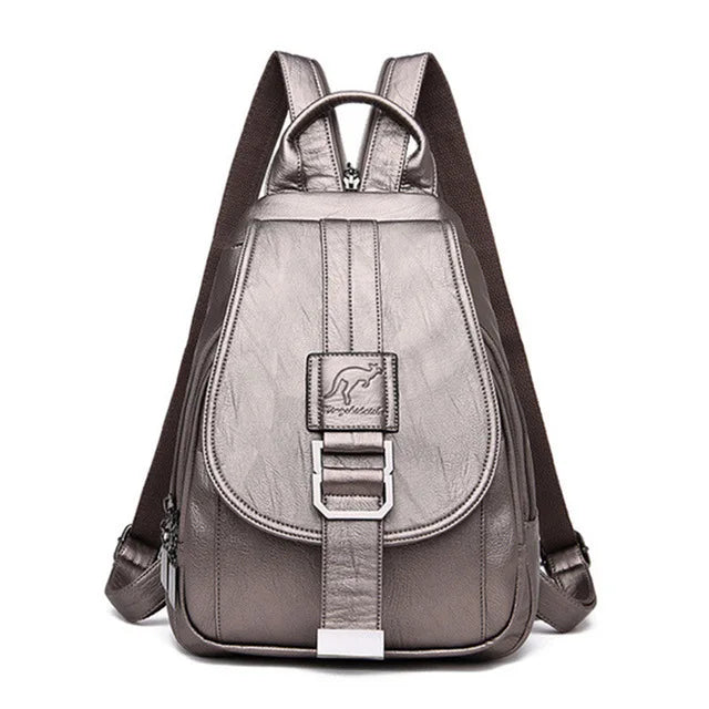 Women Anti theft Backpack High Quality Leather School