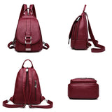 Women Anti theft Backpack High Quality Leather School