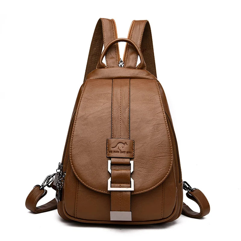 Women Anti theft Backpack High Quality Leather School