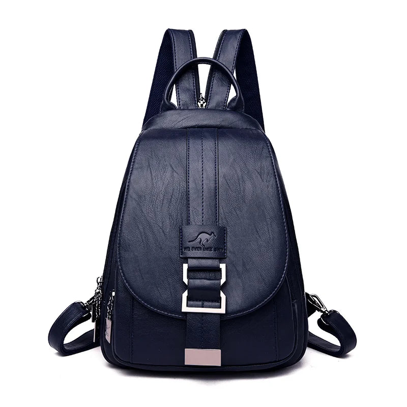 Women Anti theft Backpack High Quality Leather School