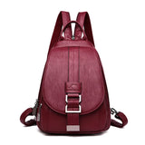Women Anti theft Backpack High Quality Leather School