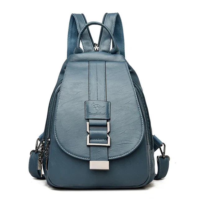 Women Anti theft Backpack High Quality Leather School