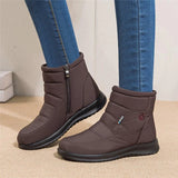 Women Boots Snow Fur Shoes Woman zipper Platform