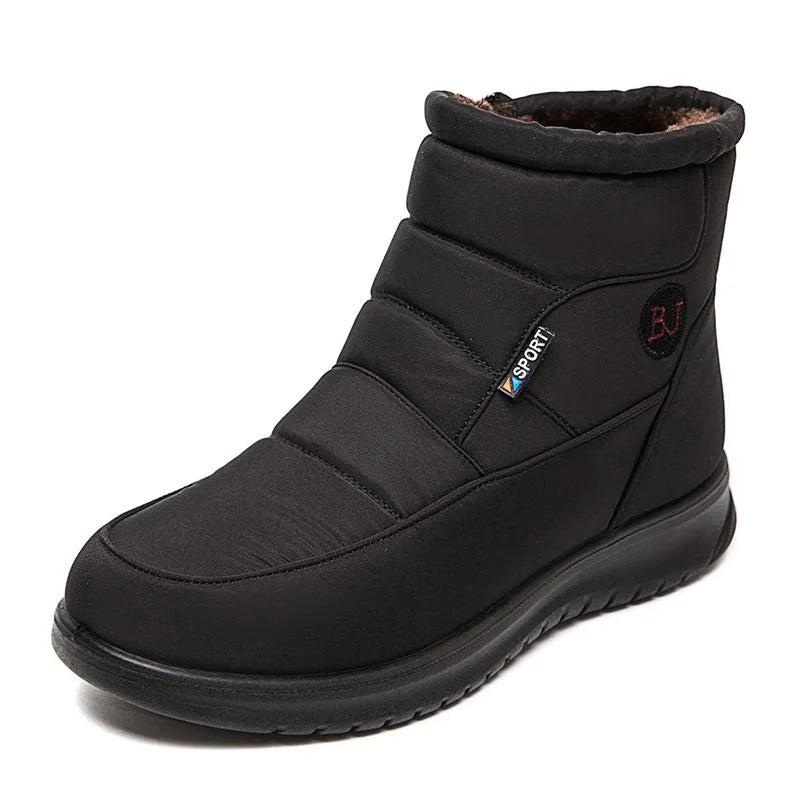 Women Boots Snow Fur Shoes Woman zipper Platform
