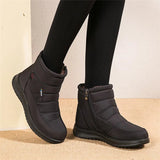 Women Boots Snow Fur Shoes Woman zipper Platform