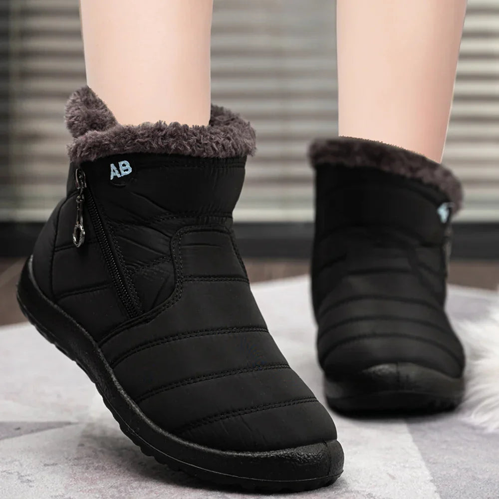 Women Boots Waterproof Snow Boots Female Plush Winter