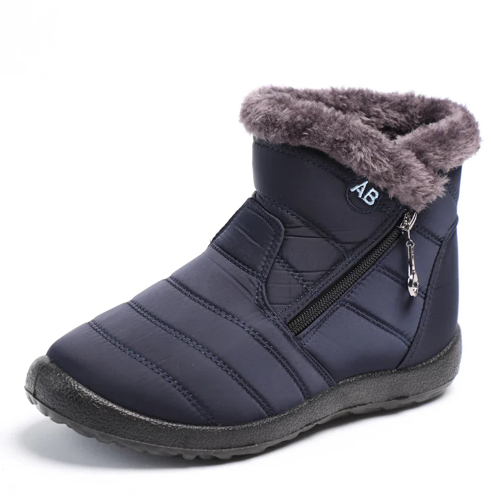 Women Boots Waterproof Snow Boots Female Plush Winter
