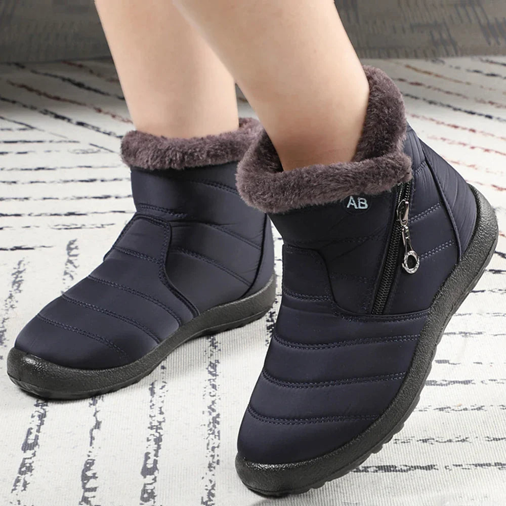 Women Boots Waterproof Snow Boots Female Plush Winter