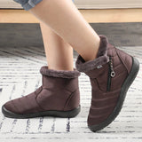 Women Boots Waterproof Snow Boots Female Plush Winter