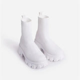 Women Boots White Platform Boots for Winter Autumn