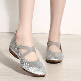Women Dance Standard Low Heel Shoes Ladies Girls