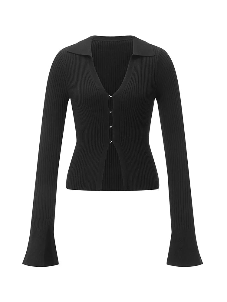 Women Fashion Knitted Cardigan Tops Solid Color Long